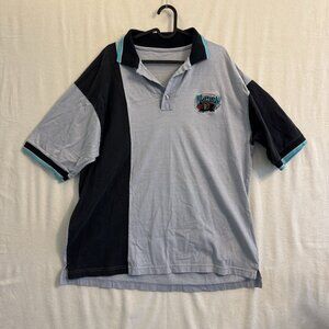 Vtg Vancouver Grizzlies NBA Old Logo Mens Polo Shirt XL